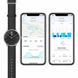 Withings ScanWatch 38 mm Smartwatch Fitness Gesundheitstracker  schwarz