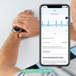 Withings ScanWatch 38 mm Smartwatch Fitness Gesundheitstracker  schwarz