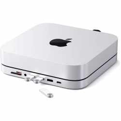 Satechi Mac mini Stand Hub USB-C-Aluminium-St&auml;nder silber