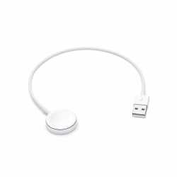 Apple Watch Magnetic Charging Cable Magnetisches Ladekabel auf USB Kabel  0,3m wei&szlig;