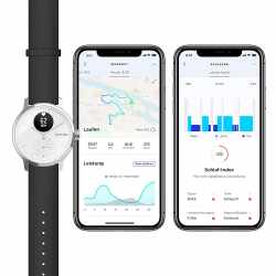 Withings ScanWatch 42 mm Smartwatch Fitness Gesundheitstracker GPS wei&szlig;