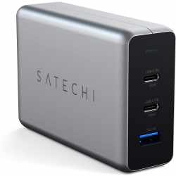 Satechi 100W Type-C PD GaN Charger Universalnetzteil USB-Ladeger&auml;t silber