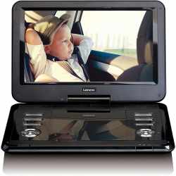 Lenco DVP-1210 tragbarer HD DVD-Player mit KfZ Adapter schwarz