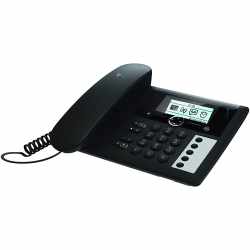 Telekom Sinus PA 207 plus 1 Telefon schnurloses Komplettset Anrufbeantworter schwarz