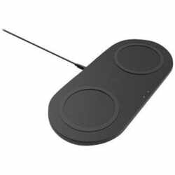 Belkin Dual Wireless Charging Pad 2x10W kabelloses Ladeger&auml;t mit Netzteil schwarz