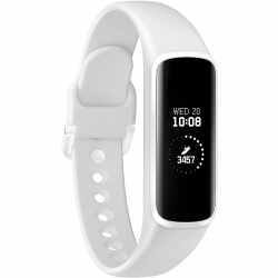 Samsung Galaxy Fit e Fitness Tracker Bluetooth Fitnessuhr sportlich Android wei&szlig;