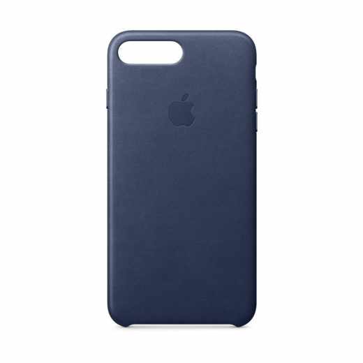 Apple Leder Case Schutzh&uuml;lle Schale Cover f&uuml;r iPhone 7/8 Plus mitternachtsblau