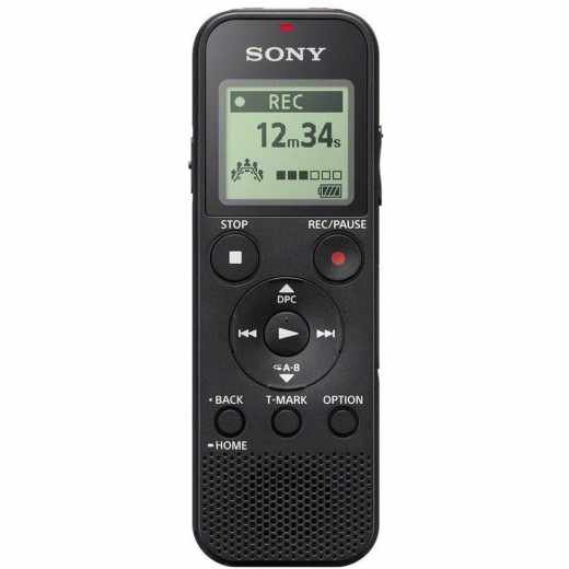 SONY Diktierger&auml;t ICD-PX370 MP3 Digitaler Mono Voice Recorder mit USB schwarz