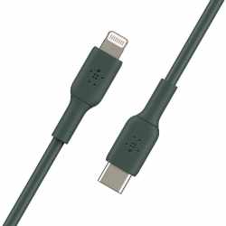 Belkin Charge Lightning USB-C Kabel f&uuml;r iPhone 8 Schnellladekabel dunkelgr&uuml;n