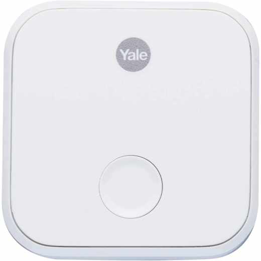 Yale Linus Connect Smarthome-Bridge Fernzugriff Sprachassistenten Bluetooth wei&szlig;