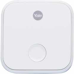 Yale Linus Connect Smarthome-Bridge Fernzugriff Sprachassistenten Bluetooth wei&szlig;