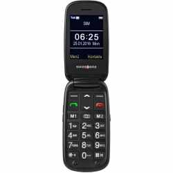 swisstone BBM 625 Klapphandy Mobiltelefon 2,4 Zoll silber schwarz
