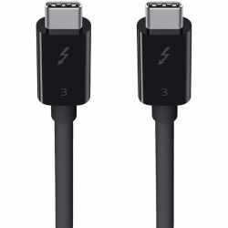 Belkin Thunderbolt 3-Kabel USB-C-/USB-C 40 Gbit/s 100W 0.8m Datenkabel schwarz