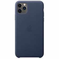 Apple Schutzh&uuml;lle f&uuml;r iPhone 11 ProMax LederCase Handyh&uuml;lle blau