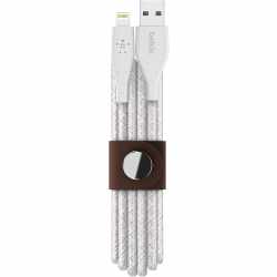 Belkin DuraTek Plus Lightning auf USB-A-Kabel 3 m Ladekabel Datenkabel wei&szlig;