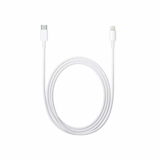 Apple Lightning auf USB-C Kabel 2 m Ladekabel Datenkabel wei&szlig;