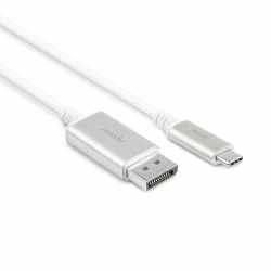 Moshi USB-C zu DisplayPort Kabel High-Speed-Technologie wei&szlig;