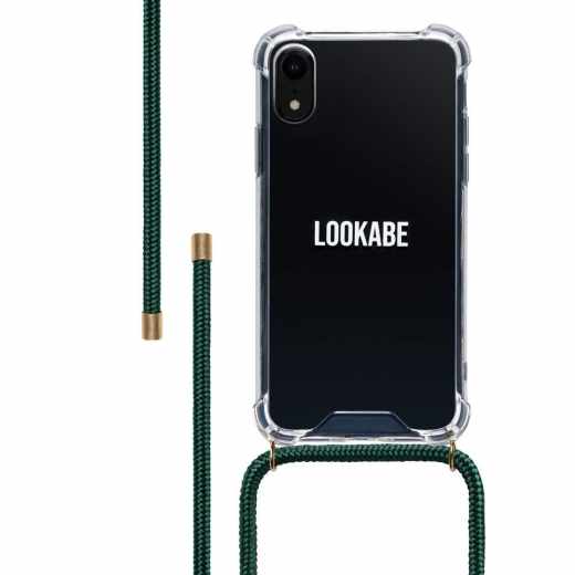 LOOKABE Necklace Case Tasche f&uuml;r iPhone XR Handykette mit Handyh&uuml;lle gr&uuml;n