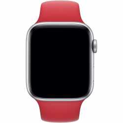 Apple Watch Sportband 44 mm Ersatzarmband f&uuml;r Geh&auml;use 44/42 Wechselarmband rot