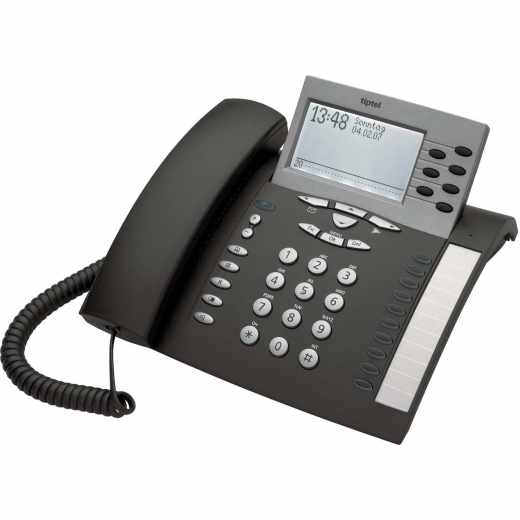 Tiptel Telefon 85 system UP0 Digitaltelefon ISDN-Telefon anthrazit