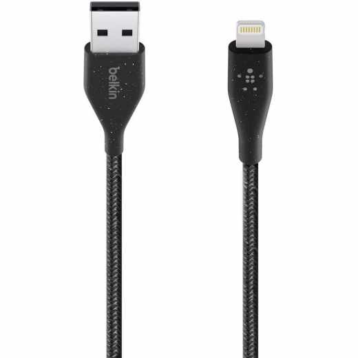 Belkin DuraTek Plus Lightning auf USB-A Kabel Kabelmanagement 3 m schwarz