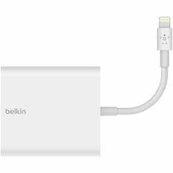 Belkin Ethernet- und Stromadapter mit Lightning Connector PoE Ladeger&auml;t wei&szlig;