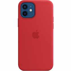 Apple iPhone 12 12Pro Schutzh&uuml;lle  MagSafe Back Cover Silikon Case MHL63ZM/A rot