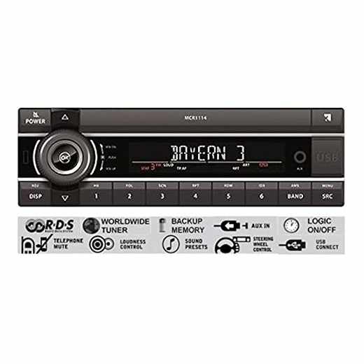 Axion Kienzle Autoradio Autoradio MCR 1114 (SD/USB/MP3) schwarz