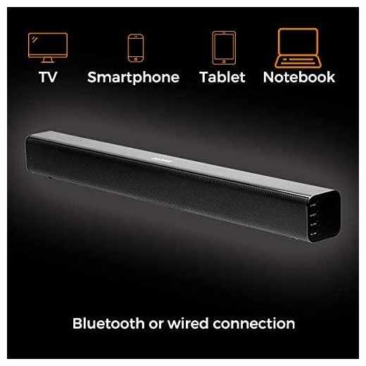 AUX Denver Soundbar 19,95 USB schw, Lautsprecher DSB-2010 HDMI 20W Bluetooth €