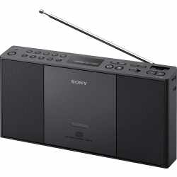 SONY ZS-PE60 Tragbares Radio UKW/MW Radiorekorder mit CD-Player USB schwarz