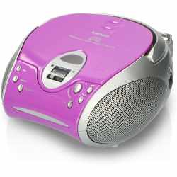Lenco Radio mit CD Player SCD 24 Stereo Stereoanlage lila silber