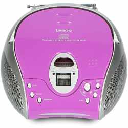 Lenco Radio mit CD Player SCD 24 Stereo Stereoanlage lila silber - Ka,  29,95 €