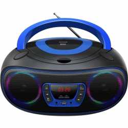Denver TCL-212 CD-Player mit Discolicht USB Bluetooth LED FM Radio blau