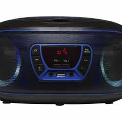 Denver TCL-212 CD-Player mit Discolicht USB Bluetooth LED FM Radio blau