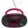 Denver TCL-212 CD-Player mit Discolicht USB Bluetooth LED FM Radio pink