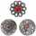 Berydale Damen-Click-Buttons Messing Set 3 St&uuml;ck Druckkn&ouml;pfe Chunks