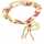 Sweet Deluxe Damen-Armband Messing Tricolor Brezn Stoff