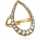 Pilgrim Jewelry Damen-Ring Modeschmuck gr&ouml;&szlig;enverstellbar goldfarben