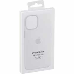 Apple iPhone12 Mini Silikon Case Schutzh&uuml;lle MagSafe Back Cover MHKV3ZM/A wei&szlig;