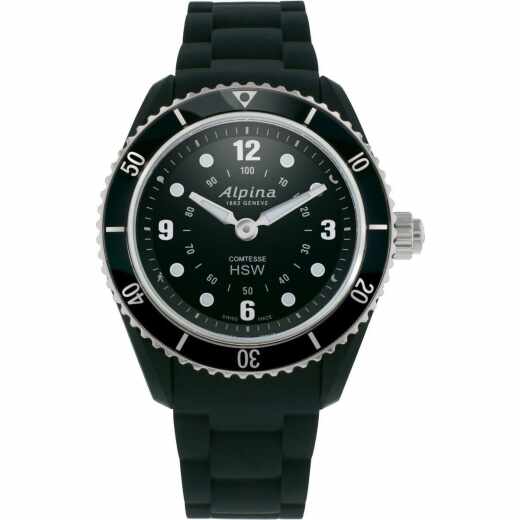 Alpina Comtesse Horological Hybrid Smartwatch Uhr Bluetooth Schlaftracker schwarz