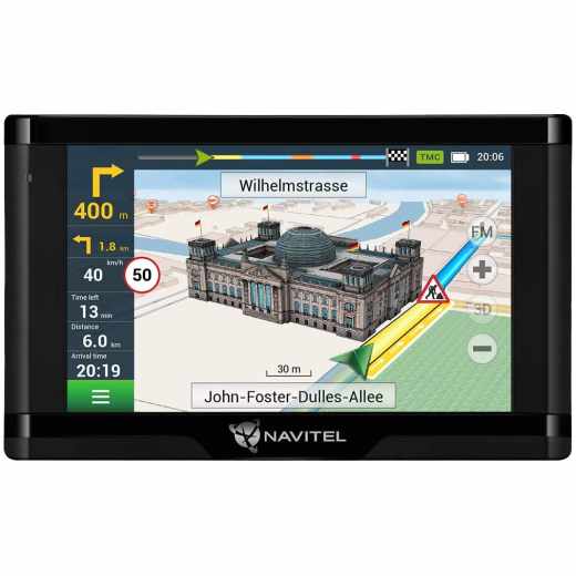 Navitel E500 TMC GPS Navi Navigationsger&auml;t 5 Zoll mit Magnethalterung schwarz