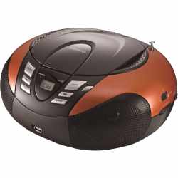 Lenco SCD-37 UKW-Radio mit CD-Player &amp; USB CD-Radio schwarz/orange