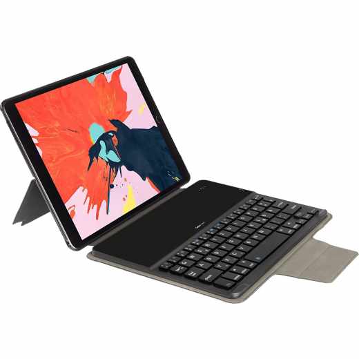 Gecko Apple iPad Air 2019 Keyboard Cover Tastatur QWERTZ Schutzh&uuml;lle 10,5 Zoll schwarz