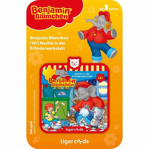 tigercards H&ouml;rspiel Benjamin Bl&uuml;mchen Folge 141 Nachts in der Erfinderwerkstatt