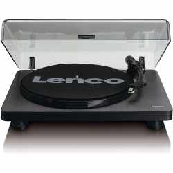 Lenco L30 Plattenspieler mit AutoStop Riemenantrieb Holzgeh&auml;use schwarz