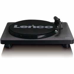 Lenco L30 Plattenspieler mit AutoStop Riemenantrieb Holzgeh&auml;use schwarz