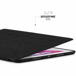 Pipetto Origami Case Schutzh&uuml;lle f&uuml;r iPad 10,2 Zoll (2019) Tableth&uuml;lle schwarz
