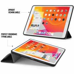 Pipetto Origami Case Schutzh&uuml;lle f&uuml;r iPad 10,2 Zoll (2019) Tableth&uuml;lle schwarz