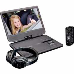 Lenco 10 Zoll DVD Player USB Fernbedienungsfunktion Bluetooth Kopfh&ouml;rer schwarz