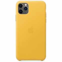 Apple iPhone Leather Case f&uuml;r iPhone 11 ProMax Schutzh&uuml;lle sonnengelb